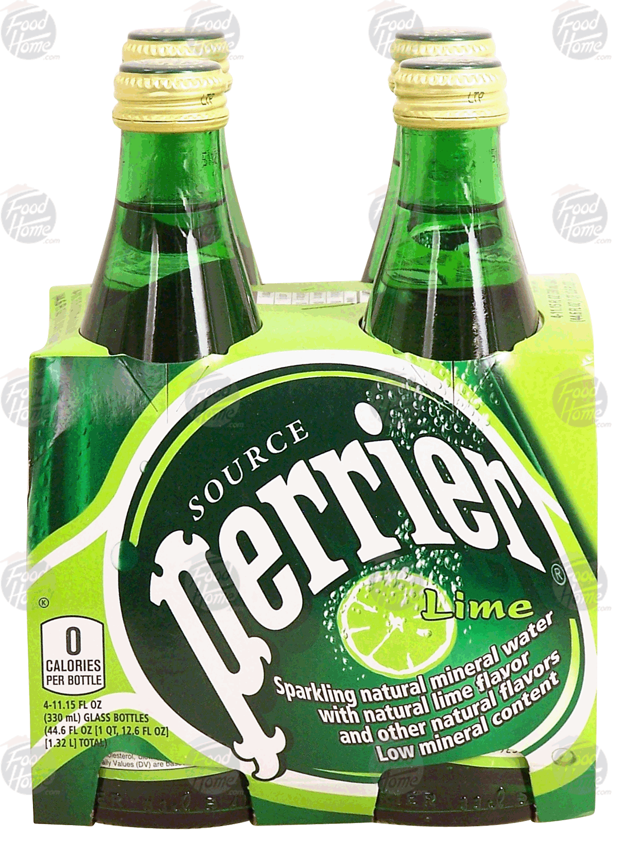 Perrier  lime flavored sparkling natural mineral water, 4- 11.15 fl oz bottles Full-Size Picture